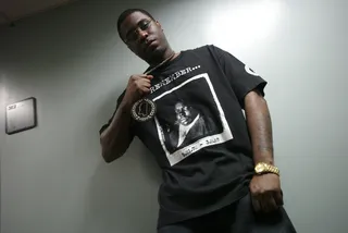 My Chain - Big K.R.I.T. pays homage to the Notorious B.I.G. outside the green room at 106 &amp; Park, March 9, 2012.(Photo: John Ricard / BET)