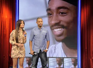 Love 2Pac - Terrence J and Rocsi Diaz talk about an upcoming Tupac Broadway Musical at 106 &amp; Park, March 05, 2012. (Photo: John Ricard / BET)