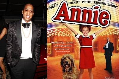 &quot;Hard Knock Life&quot; - Legendary producer Mark the 45 King cleverly sampled the classic musical Annie for Jay Z's breakthrough hit &quot;Hard Knock Life.&quot;&nbsp;(Photos from left:&nbsp; Paul Zimmerman/Getty Images, Courtesy Columbia Pictures)