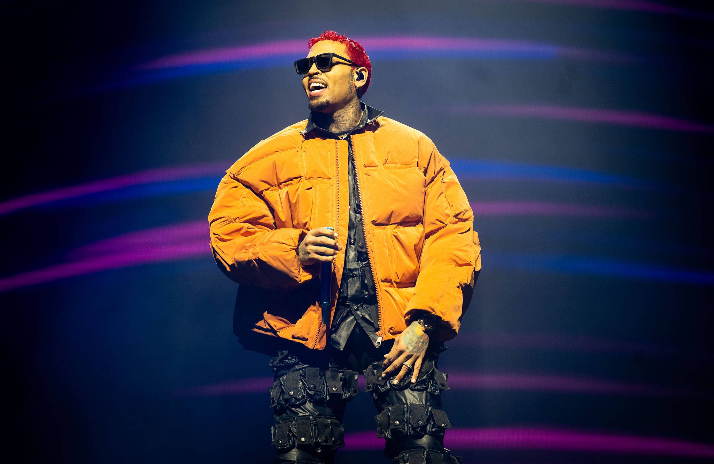 Chris Brown performs in support of his Breezy! release at