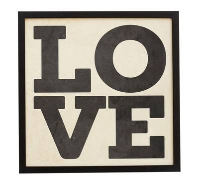 Pottery Barn Love Framed Print, 18? x 18? ($149)&nbsp; - Declare how you feel for her for everyone to see!&nbsp;(Photo: Pottery Barn)