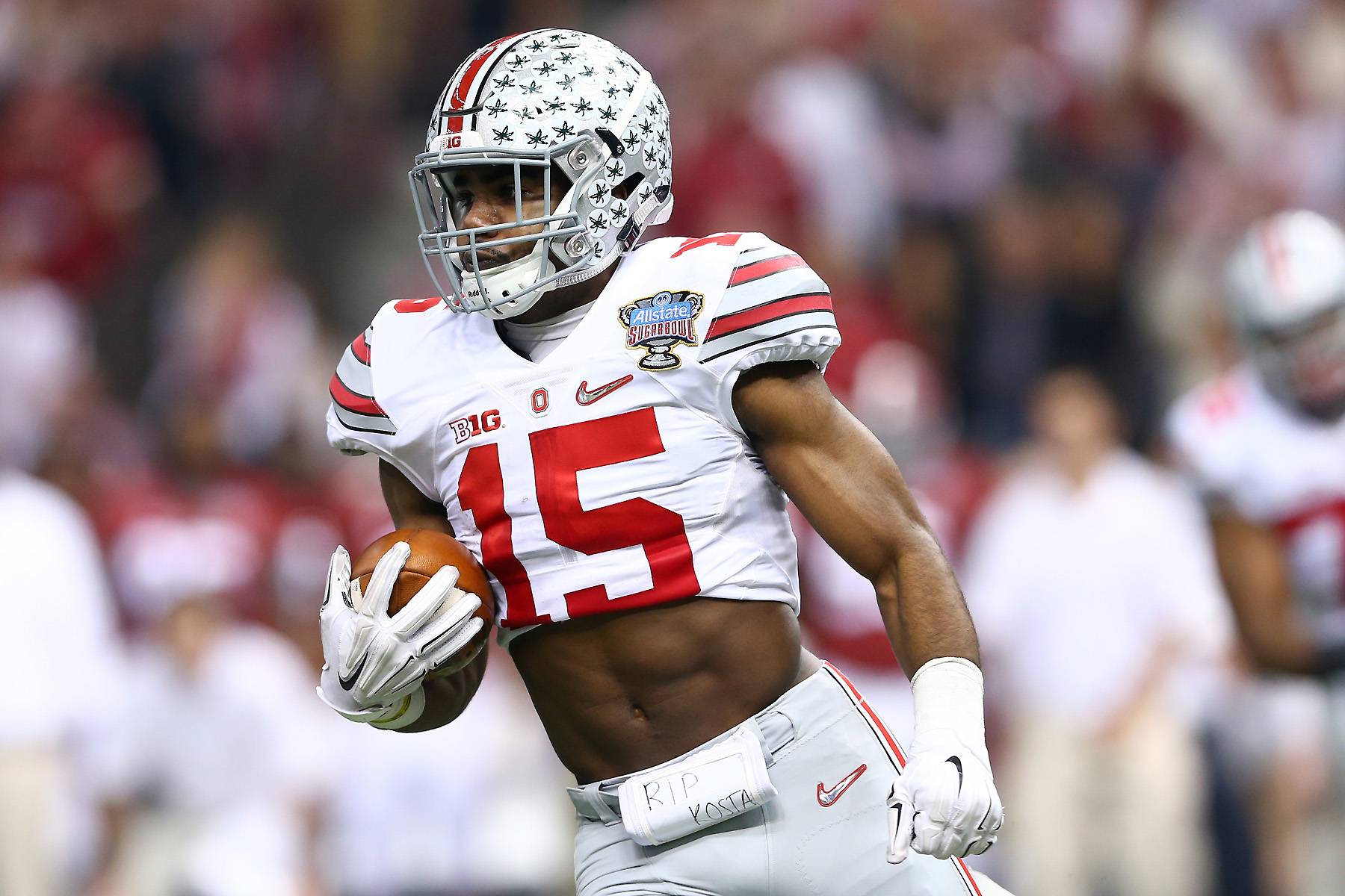 Former Ohio State running back Ezekiel Elliott with crop top dress News  Photo - Getty Images