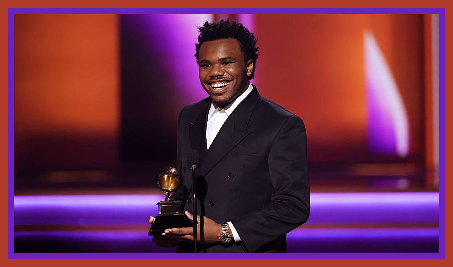 Baby Keem accepts the Best Rap Performance award for ‘Family Ties’ onstage during the 64th Annual GRAMMY Awards at MGM Grand Garden Arena on April 03, 2022 in Las Vegas, Nevada.  