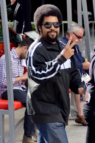 West Coast Royal - Legendary rapper-turned-actor Ice Cube shows his support for the L.A. Kings as he arrives at the Stanley Cup finals in Los Angeles.    (Photo: Josephine Santos, PacificCoastNews.com)