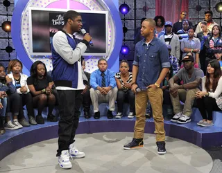 Bout It - Big K.R.I.T. talks with Terrence J at 106 &amp; Park, June 5, 2012. (Photo: John Ricard / BET)