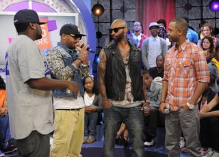 Got It On Lock - Royce Da 5' 9" explains how Slaughterhouse came together at the same time his daughter was born at 106 &amp; Park, June 4, 2012. (Photo: John Ricard / BET)