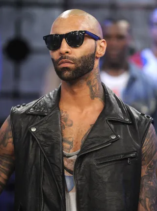 Joe Budden @JoeBudden - Jersey's rap star keeps the ladies first on his timeline. Sweet talking his fans and posting tour updates, Joe Budden's tweets have changed from the days when he was dating Esther Baxter. Now in a new relationship with Kaylin Garcia and seemingly happy, the celeb is blazing with positivity.(Photo: John Ricard / BET)