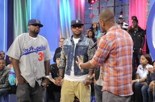 Royce &amp; Crooked I Get Interviewed - Slaughterhouse at 106 &amp; Park, June 4, 2012. (Photo: John Ricard / BET)
