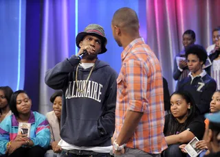 Im Here - Curren$y at 106 &amp; Park, June 4, 2012. (Photo: John Ricard / BET)