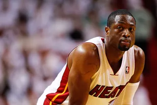 #4 Dwyane Wade - Dwyane Wade made $27.7 million this season. Wade made a comfortable $15.7 million to play for the Miami Heat last season.&nbsp;(Photo: Mike Ehrmann/Getty Images)
