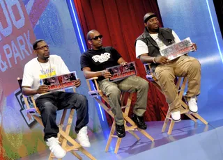 The Scores Are In - Freestyle Friday Judges at 106 &amp; Park, June 1, 2012 (Photo: Dane Delaney / BET)