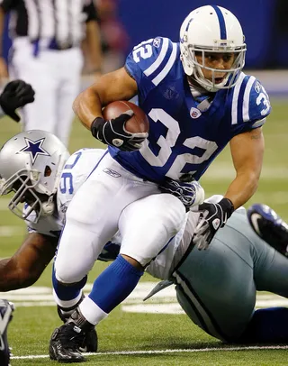 Mike Hart - Former Indiana Colts running back Mike Hart earned his bachelor’s degree in general studies in 2009. He last played with the Colts in the 2010 season and is currently the running backs coach for Eastern Michigan University.&nbsp;(Photo: Scott Boehm/Getty Images)