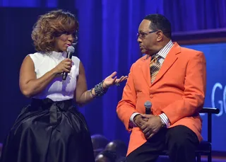 Talk It Out  - Bobby Jones has a sitdown with Erica Campbell. Tune in Sunday at 9A/8C to find out what they talked about! (Photo:Kris Connor/Getty Images for BET Networks)
