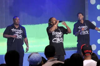 Clap -  Talents on set at&nbsp;106 &amp; Park&nbsp;(Photo: Dane Delaney/BET)