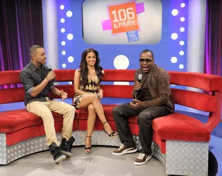 Love My Music - &nbsp;Brown says Johnny Gill and Bobby Brown Jr are featured on the album at&nbsp;106 &amp; Park, May 29, 2012. (Photo: John Ricard / BET)