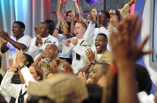 Whoa - Audience members at 106 &amp; Park, May 29, 2012. (Photo: John Ricard / BET)