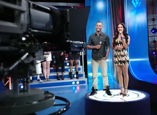 Take It Away - Terrence J and Rocsi Diaz at 106 &amp; Park, May 29, 2012. (Photo: John Ricard / BET)