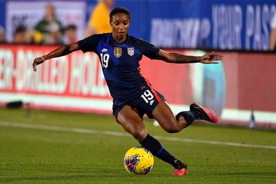 Crystal Dunn - Arguably the most versatile soccer player on the United States Women’s National Team (USWNT), Crystal Dunn, 28, helped the USA win the World Cup in 2019. This summer in the wake of the Black Lives Matter protests taking place all over the world, she had an important conversation about representation at the highest levels in soccer with Brianna Pinto of the US U-20 women’s national team. In their conversation, which was shown on the U.S. Soccer Federation’s YouTube channel, Dunn told Pinto and fans, “I was one of the few Black girls on the national team, but I think once I got there I really felt like I’m playing more than just for myself. It’s really representing Black girls and showing and proving that we belong in this sport.” (Photo by Alika Jenner/Getty Images)