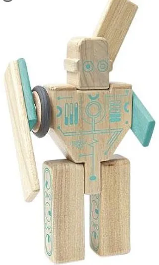 Tegu Magbot Magnetic Wooden Block Set ($26.49) - These magnetized wooden blocks come together to create a robot friend that can be built and destroyed again and again.&nbsp;  (Photo: Yoyo)