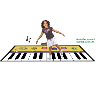 Giant Piano Mat ($49.95) - Remember that toy store scene in Big? Recreate it at home — and get your kids moving on days when it’s too cold to play outside — with this foot-powered piano. (Photo: Young Explorers)