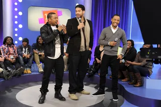 Do That - RonReaco Lee and Bert Belascoat with Terrence J at 106 &amp; Park, January 17, 2012. (Photo: John Ricard / BET)