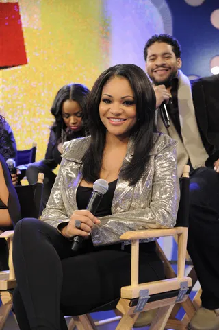 Chicago Reppin' - Erica Hubbard at 106 &amp; Park, January 17, 2012. (photo: John Ricard / BET)