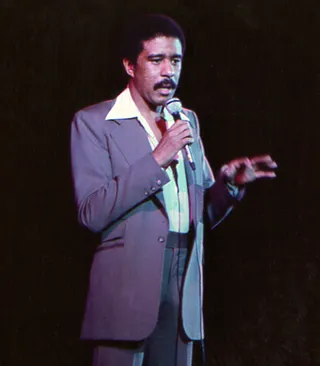 Richard Pryor - In a time when racial tensions were high, Richard Pryor used comedy to get a point across to his audience. One of the places that he did this was on the Apollo stage.(Photo: Michael Ochs Archives/Getty Images)