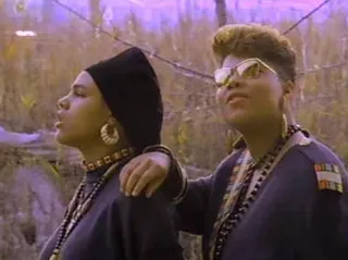 The Evolution of Queen Latifah - A demo of Latifah's made its way to now legendary record exec Dante Ross, who signed her to Tommy Boy Records and released&nbsp;her acclaimed debut album, All Hail the Queen, led by her classic feminist anthem, "Ladies First." The Queen was on her way.(Photo: Tommy Boy Records)