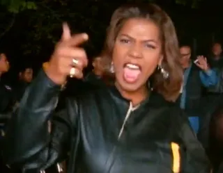 The Evolution of Queen Latifah - Propelled by the uplifting, Grammy-winning "U.N.I.T.Y.," Latifah's third album, Black Reign, was her most successful yet, earning the Queen her first gold plaque. (Photo: Motown Records)