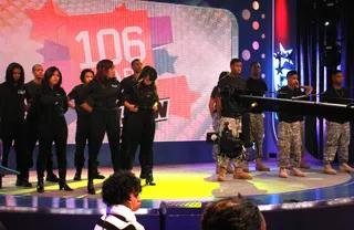 Get Ready - W.O.W. performers on set at 106 &amp; Park. (photo by: Slim)