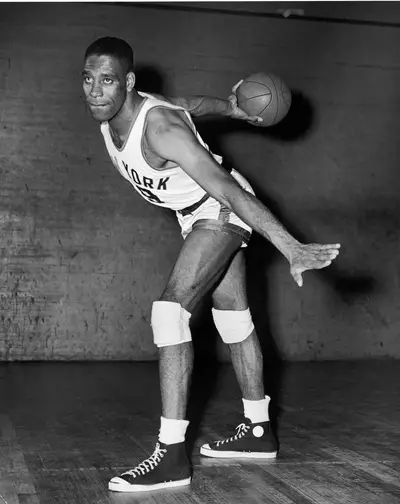 Nat &quot;Sweetwater&quot; Clifton&nbsp; - Joining Chuck Cooper and Earl Lloyd in making history was Nat “Sweetwater” Clifton, the first to sign an NBA contract with the New York Knicks, where he played for seven seasons.&nbsp;(Photo:&nbsp; FPG/Getty Images)