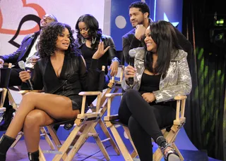 I Heard That - Joyful Drake and Erica Hubbard at 106 &amp; Park, January 17, 2012. (Photo: John Ricard / BET)