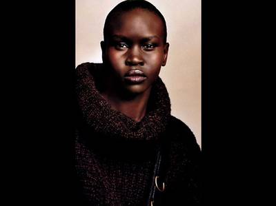 Alek Wek - After being discovered in a London market, Alek Wek began walking catwalks at age 18. The Sudanese model was one of the highest paid Black supermodels of the late 1990s and early 2000s.