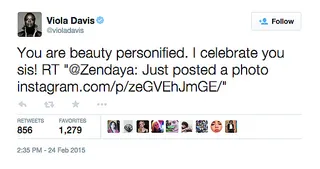 Viola Davis, @violadavis - The How to Get Away With Murder star has long been an advocate of natural hair.  (Photo: Viola Davis via Twitter)