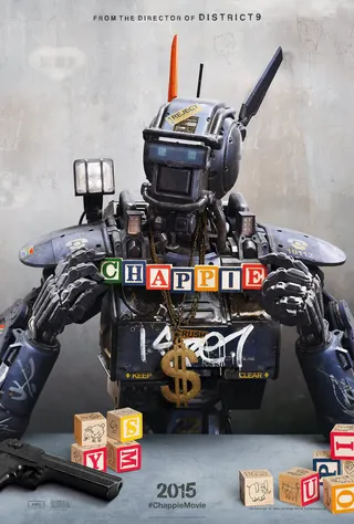 CHAPPiE: March 6 - Based on the 2004 short film Tetra Vaal, this science fiction film stars Hugh Jackman. Chappie, played by Sharlto Copley, is an experimental robot that is built and designed to learn and feel as humans do. The film takes a quick turn, however, when Chappie is forced to fight back against those who want to take him down.(Photo: Columbia Pictures)