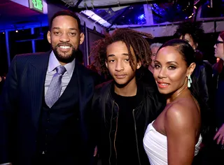 Family Affair - Will Smith with son Jaden Smith and wife Jada Pinkett Smith enjoy the after party for the premiere of Will's new film&nbsp;Focus at the W Hotel in Los Angeles.(Photo: Kevin Winter/Getty Images)