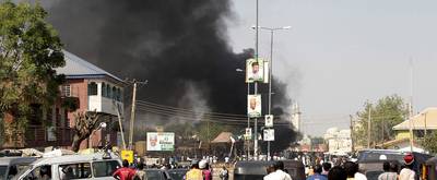 Young Suicide Bomber Kills 5 in Busy Nigerian Market - A suicide bomber described by witnesses as a young girl blew herself up at a busy cellphone market in northeast Nigeria killing herself and five others, United Press International reports. The girl appeared to be as young as 10, the AP reports. The blast also seriously injured dozens of people. Boko Haram has not claimed responsibility for the bomb, but experts say the attack “bore the hallmarks” of the homegrown extremist group. Some reports have also suggested that Boko Haram is using the schoolgirls abducted last April as suicide bombers, The Daily Beast reports. (Photo: Stringer/Anadolu Agency/Getty Images)