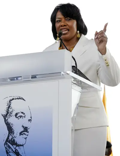 Bernice King - Bernice King&nbsp;is the daughter of&nbsp;Martin Luther King Jr. and Coretta Scott King. She is the CEO of the King Center in Atlanta and is among the women who will participate in a series of events starting on Aug. 21, ending with the anniversary on Aug. 28.&nbsp;(Photo: AP Photo/Cliff Owen)