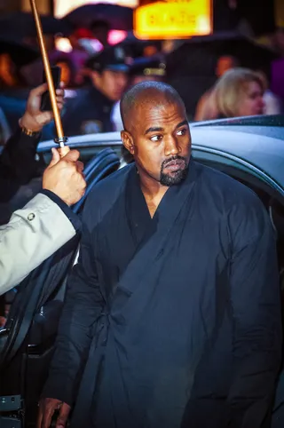 Kanye West - Mr. &quot;It aint Ralph ,&quot; himself has always been one to make a statement. And his wardrobe is one Mr. West holds near and dear. The mogul who debuted his first line with APC as well as the highly sought after Yeezy Boosts, continues to show the fashion world &nbsp;no mercy.&nbsp;(Photo: Mike Coppola/Getty Images)