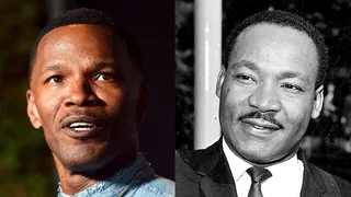 Jamie Foxx Plays Dr. King - Mr. Foxx interpreted MLK's dream while playing him in the biopic directed by Oliver Stone.(Photos from Left: Alberto E. Rodriguez/Getty Images, Reg Lancaster/Express/Getty Images)