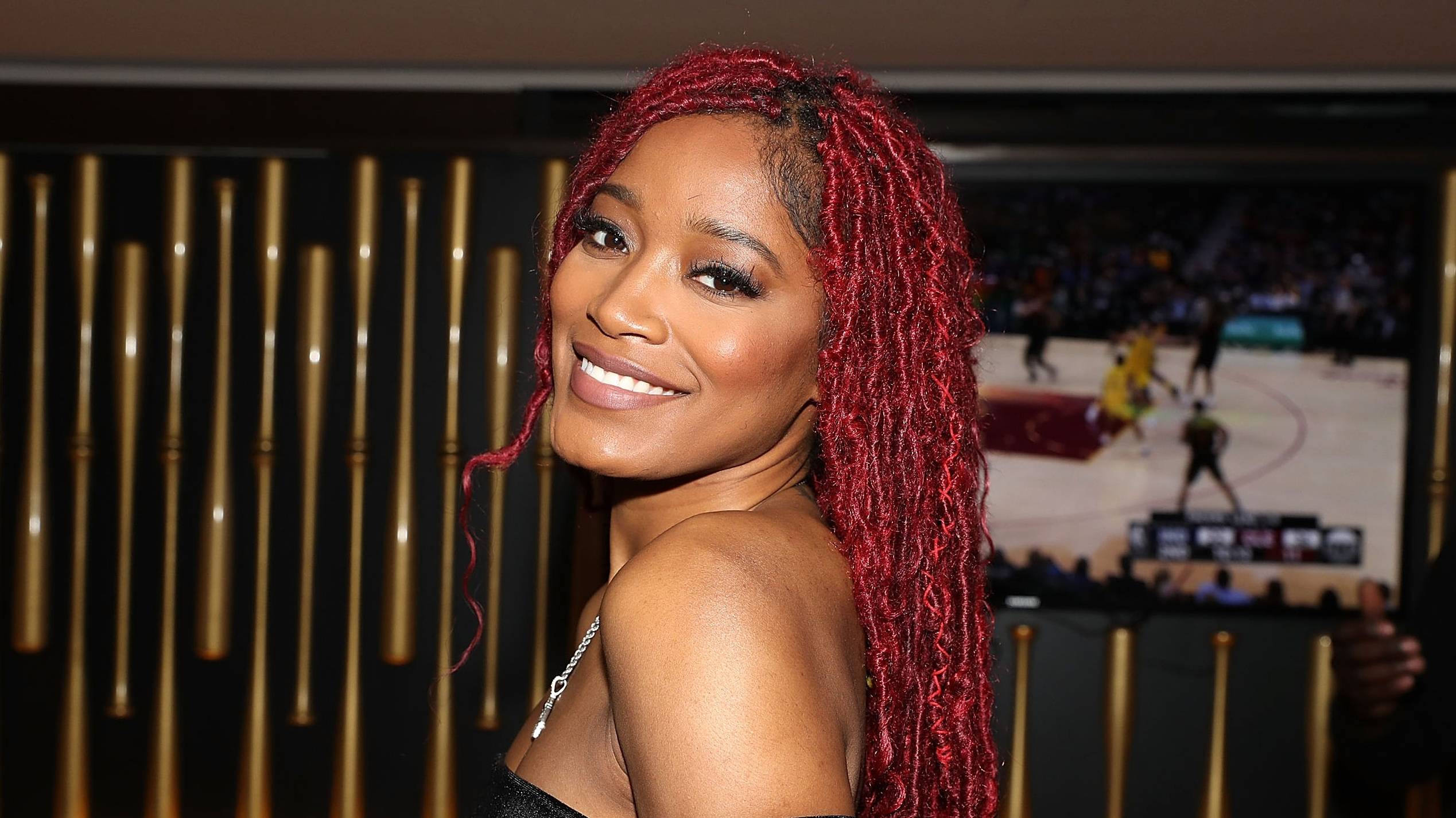 Keke Palmer attends her listening party at 40 / 40 Club on April 18, 2018 in New York City.