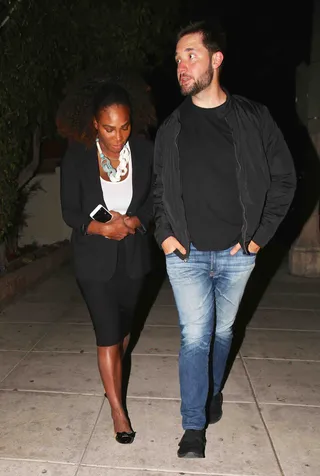 Serena Williams and Alexis Ohanian - Serena Williams and Alexis Ohanian stepped out for a romantic dinner date in Beverly Hills.&nbsp;(Photo: Deby / Splash News)