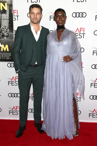 Mermaid Looks Made For A Queen - Jodie Turner-Smith can do no wrong when it comes to fashion! The breakout 'Queen &amp; Slim' actress attend the AFI Fest for the premiere of her upcoming film looking like an ethereal queen in this lilac, mermaid-esque look by Gucci. While we couldn't keep our eyes off her dress, others noted the big 'ole rock on her finger while she posed next to her beau, fellow actor&nbsp;Joshua Jackson, who also had a ring on his left hand. This is after the two were&nbsp;reportedly picking up a marriage license in Beverly Hills. Either way, she looks goodt!&nbsp;(Photo: Tommaso Boddi/WireImage)