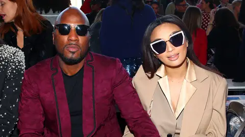 Rapper Jeezy (L) and Jeannie Mai attend the Badgley Mischka front row during New York Fashion Week: The Shows at Gallery I at Spring Studios on February 08, 2020 in New York City. 