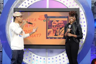 Instagram Celebs - Bow Wow and Miss Mykie at 106 &amp; Park, October 01, 2012. (Photo: John Ricard / BET).