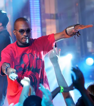 Academy Family - The 2006 Academy Awards were a coronation for Three 6. Not only did they become the first hip hop group to win an Oscar for Best Original Song with "It's Hard Out Here for a Pimp" — but they also performed the song live at the Awards with actress Taraji P. Henson. &nbsp; &nbsp;&nbsp;(Photo: Ray Tamarra/Getty Images)