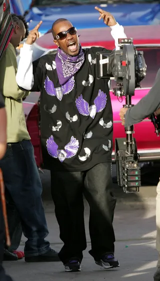 Rubbaband Business - Juicy J's solo star really took off in 2010 and 2011 with his twin mixtapes Rubbaband Business 1 &amp; 2. Juicy hooked up with production wunderkind Lex Luger, who was greatly influenced by Three 6, for both tapes, which featured a return to the hypnotizing Southern horror-core sound the group pioneered.  &nbsp;(Photo: Afshin Shahidi/WireImage for PMK/HBH)