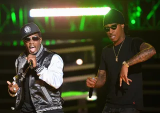 &quot;Same Damn Time&quot; - Showing that he could crank out club bangers with his rhythmic, staccato flow, Future released &quot;Same Damn Time&quot; as the third single from his debut album. This track, too, garnered support and then features from rap rap royality like Diddy and Luadcris on its remix.&nbsp;(Photo: Rick Diamond/Getty Images for BET)