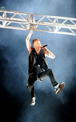 &nbsp;Machine Gun Kelly  - We all know MGK is a “Wild Boy,” but his fans are even wilder.&nbsp; At his 2012 Ohio State University concert, a riot erupted after about 100 students rushed the stage towards the end of his set, causing security and police to shut it down. However, students who attended the concert disagreed with the decision. Jamie Hufford, a nursing student and MGK fan said police &quot;overreacted&quot; because they don’t understand how MGK fans show love.(Photo: Chris McKay/Getty Images for BET)