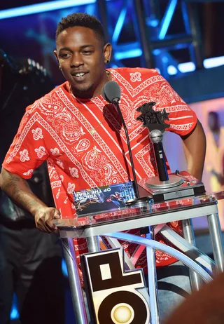 Lyricist of the Year&nbsp; - Kendrick Lamar  (Photo: Rick Diamond/Getty Images for BET)